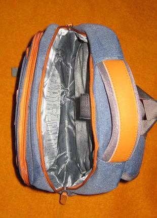 Зручний стильний рюкзак edison оригінал, універсал, не мазкий, ортопедич.спинка7 фото