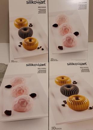 Силіконова форма для мусових тортів та випічки silikomart goccia9 фото