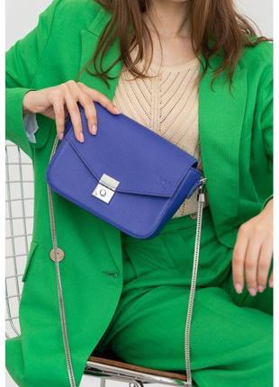 Жіноча шкіряна сумочка yoko фіолетовий флотар2 фото