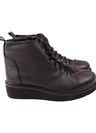 Ботинки женские kesim черные натуральная кожа, 39