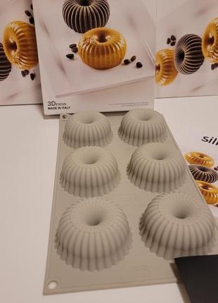 Силиконовая форма для десертов silikomart mini raggio3 фото