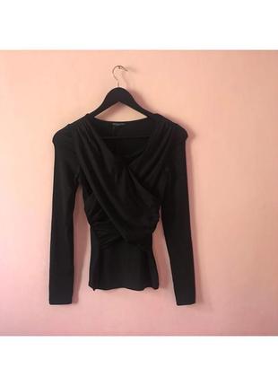 Шикарная праздничная чёрная блуза coolcat. р-р xs1 фото
