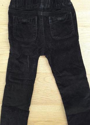Велюровые штаны брюки девочке 5лет, р 110 baby gap2 фото