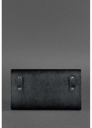 Женская кожаная сумка-трансформер черная blackwood7 фото