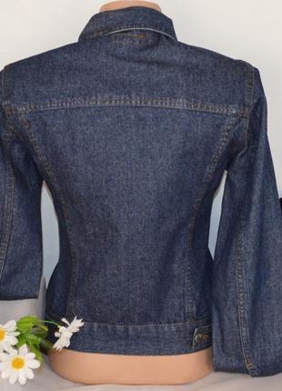 Брендовый джинсовый пиджак с карманами bershka2 фото