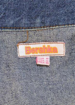 Брендовый джинсовый пиджак с карманами bershka3 фото