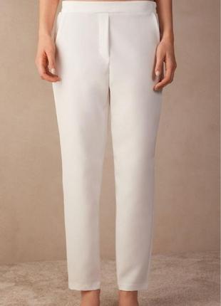 Intimissimi прямі білосніжні брюки з карманами 44 розмір3 фото