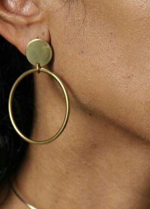 Новые,красивые, стильн, кольца монеты сережки гвоздики актуальные легкие золото2 фото
