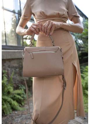 Женская кожаная сумка ester карамель краст3 фото