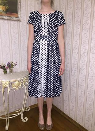 Милое платье в горох 4