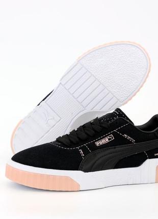 Puma cali кроссовки черные2 фото