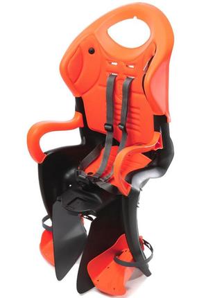 Дитяче крісло bellelli tiger sahara на багажник, до 22 кг, жовтогарячий (fot035)