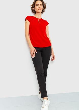 Блуза однотонный, цвет красный, 230r112