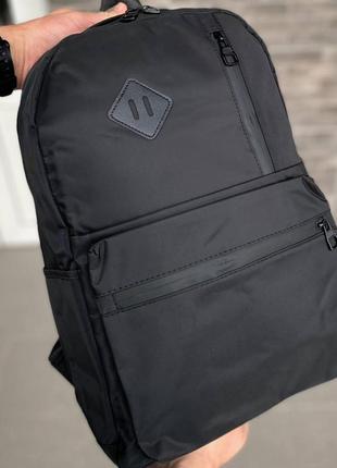 Черный рюкзак портфель повседневный для города учебы vlax romb 2.08 фото