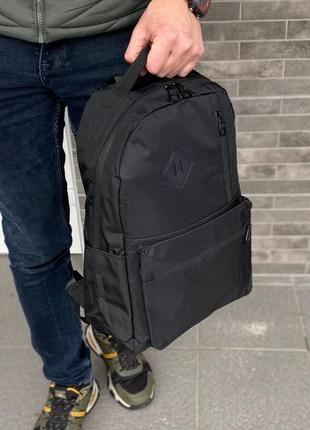 Черный рюкзак портфель повседневный для города учебы vlax romb 2.06 фото