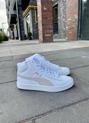 Женские кроссовки puma corduroy classic mid зимние