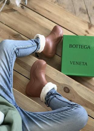 Жіночі черевики bottega veneta зимові6 фото