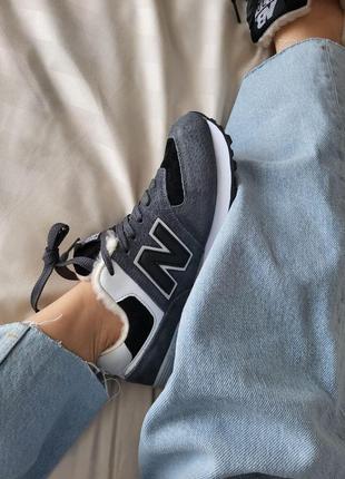 Жіночі кросівки new balance 574 зимові3 фото