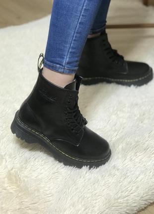 Зимние женские ботинки  dr. martens9 фото