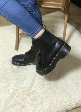 Зимние женские ботинки  dr. martens6 фото