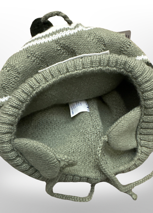 Зимний комплект 2 в 1 шапка с ушками и шарф для мальчика р. 48-528 фото