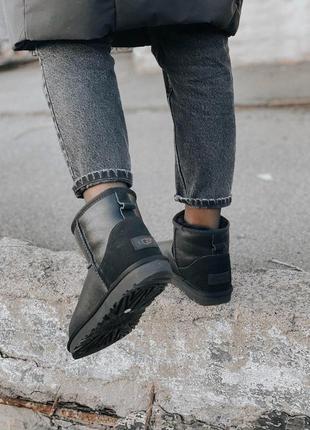 Унісекс угги ugg classic mini black3 фото