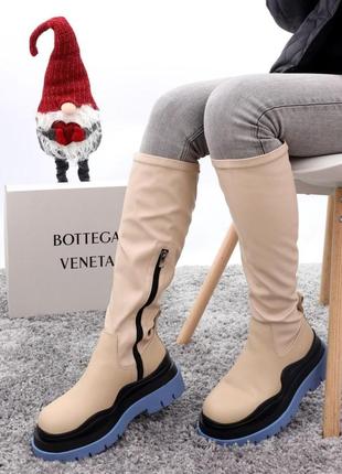 Жіночі черевики bottega veneta зимові8 фото