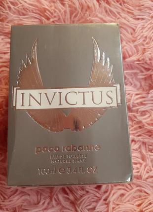 Хит! новогодние скидочки!!! стойкий парфюм paco rabanne invictus 100ml абсолютно новый запечатан (лиц.)