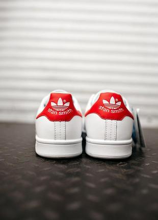 Adidas stan smith white red,  кеды/кроссовки адидас стен смит (36рр-45рр)  адідас стен сміт3 фото