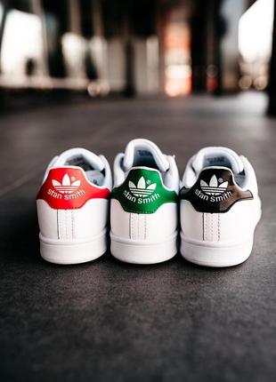 Adidas stan smith white red,  кеды/кроссовки адидас стен смит (36рр-45рр)  адідас стен сміт9 фото