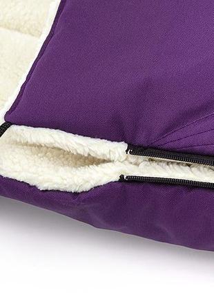 Зимний конверт babyroom wool n-8 violet фиолетовый6 фото