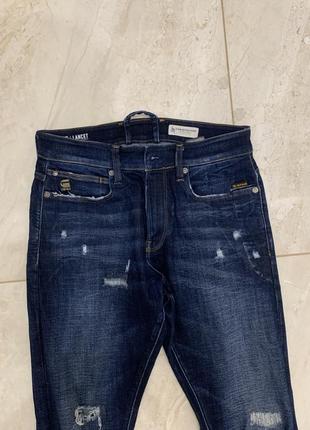 Дизайнерские джинсы g-star raw lancet skinny синие мужские брюки5 фото