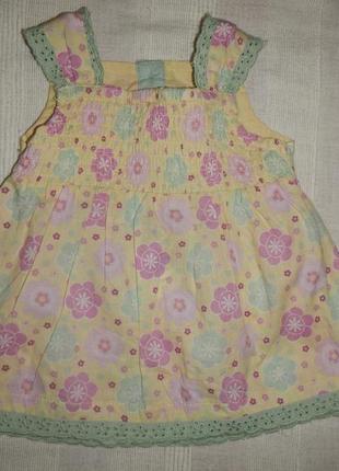 Платье m&co baby р.56см-62см(0-3мес) сарафан 100% хлопок4 фото