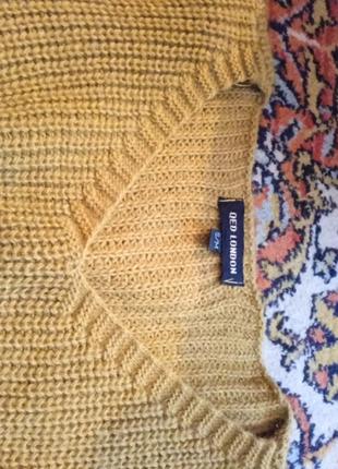 Жіночий крутий джемпер светр пуловер кофта гірчичного кольору стильний3 фото