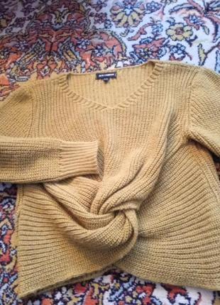 Жіночий крутий джемпер светр пуловер кофта гірчичного кольору стильний2 фото