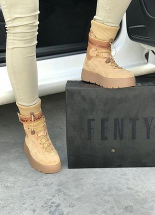 Зимние женские ботинки fenty x puma4 фото