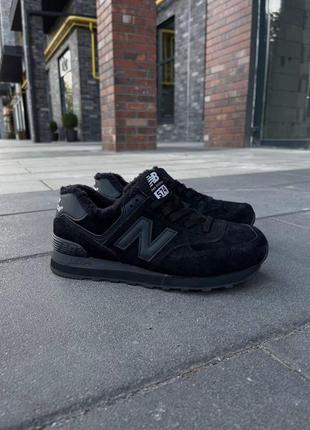 Жіночі кросівки new balance 574 зимові5 фото