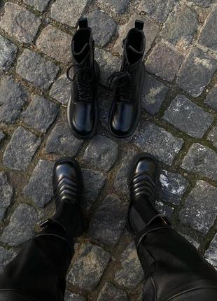Жіночі черевики bottega veneta зимові3 фото