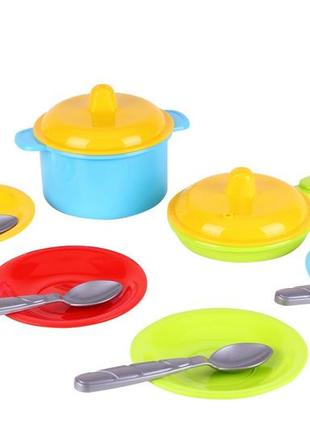 Набір посуду "маринка 2", у сітці 17см, тм технок, україна (35шт)