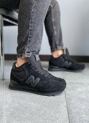 Жіночі кросівки new balance 574 зимові5 фото