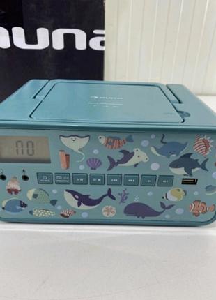 Cd плеер auna kidsbox с микрофоном. fm paдио тюнер, usb, bluetooth, cd. новый.