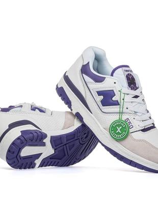 New balance 550 white purple