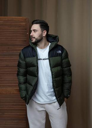 Зимова куртка the north face ❄️ хакі чоловіча / жіноча пуховик
