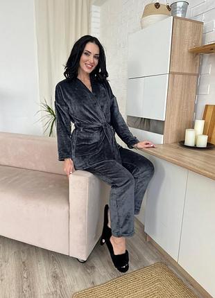 Домашній теплий костюм піжама5 фото