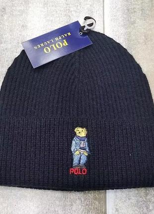 Зимова шапка polo bear1 фото