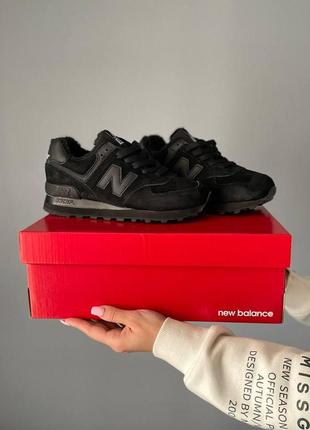 Жіночі кросівки new balance 574 зимові9 фото