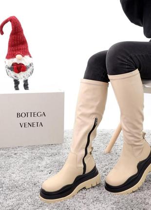 Жіночі черевики bottega veneta зимові8 фото