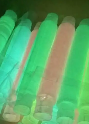 Іграшка "антистрес "bunmo pop tubes pastel фосфор" 20 см/світиться в темряві 6 шт2 фото
