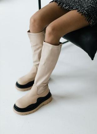 Женские ботинки bottega veneta зимние10 фото