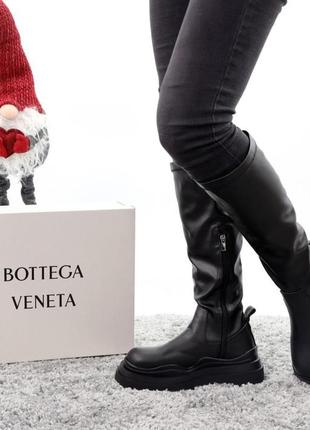 Жіночі черевики bottega veneta зимові8 фото